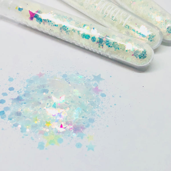 White Iridescent glitter holographic glitter black light glitter black chunky glitter moose festival glitter festival outfit festival makeup glitter biodegradable glitter bio glitter eco glitter neon glitter neon pigment mermaid glitter moose