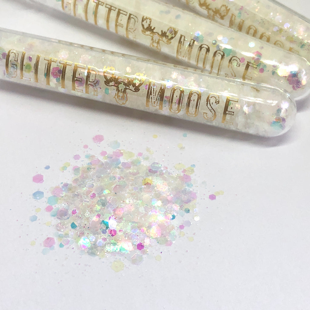 White Iridescent glitter holographic glitter black light glitter black chunky glitter moose festival glitter festival outfit festival makeup glitter biodegradable glitter bio glitter eco glitter neon glitter neon pigment mermaid glitter moose